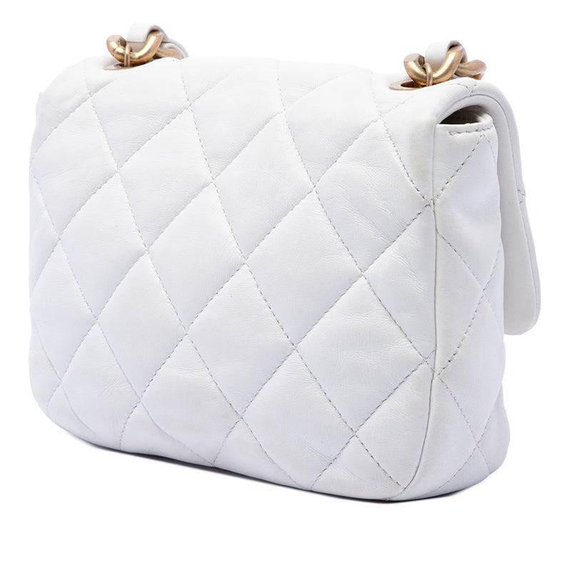 Mini Quilted Lambskin Lacquered Chain Flap - Image 2