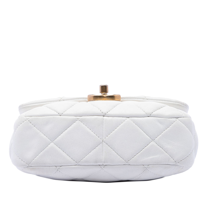 Mini Quilted Lambskin Lacquered Chain Flap - Image 3