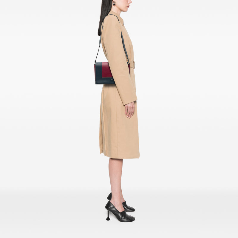 Medium Shiny Smooth Calfskin Frame Shoulder Bag - Image 6