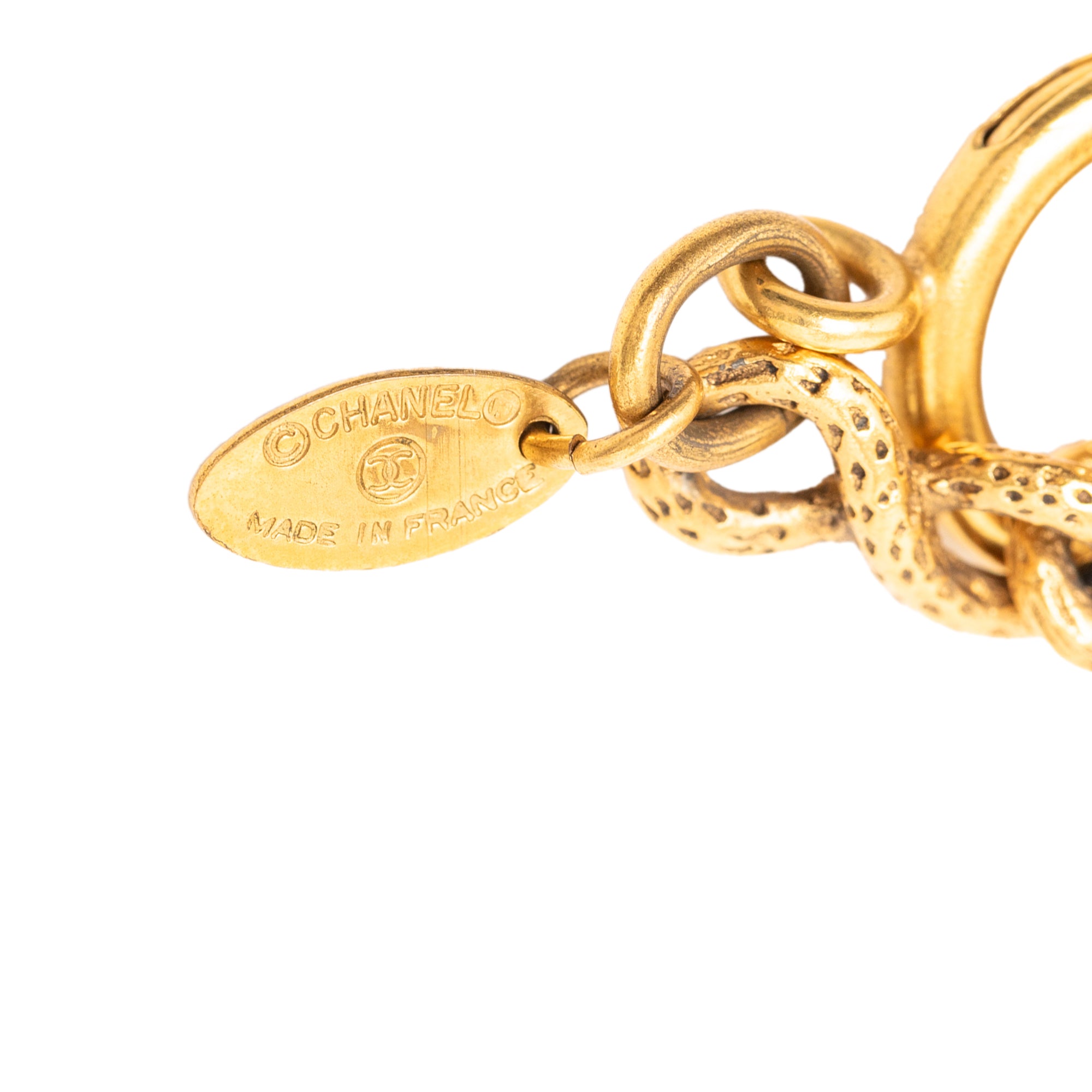 CC Gold Plated Medallion Pendant Necklace - Image 4