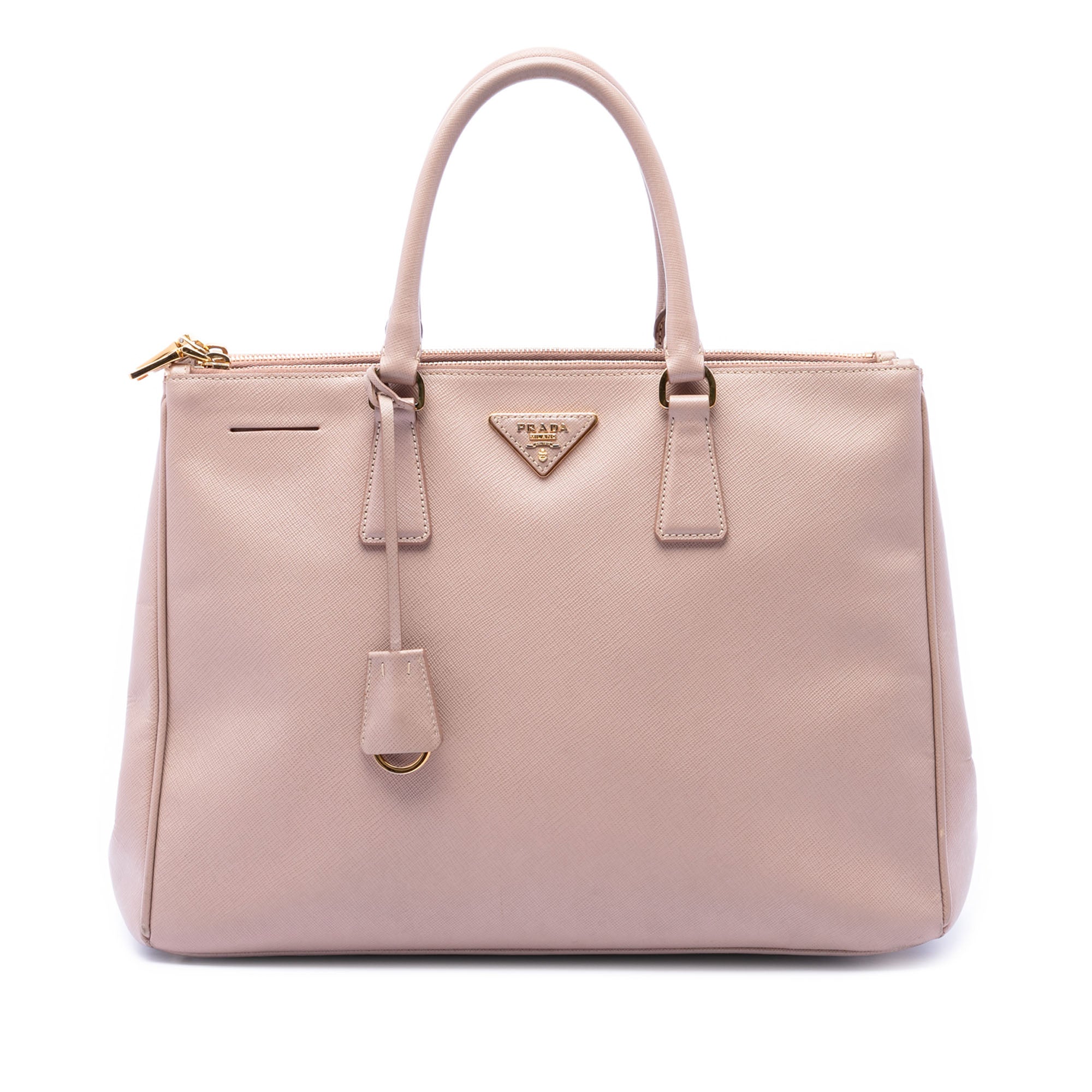 Large Saffiano Lux Galleria Double Zip Satchel - Image 1