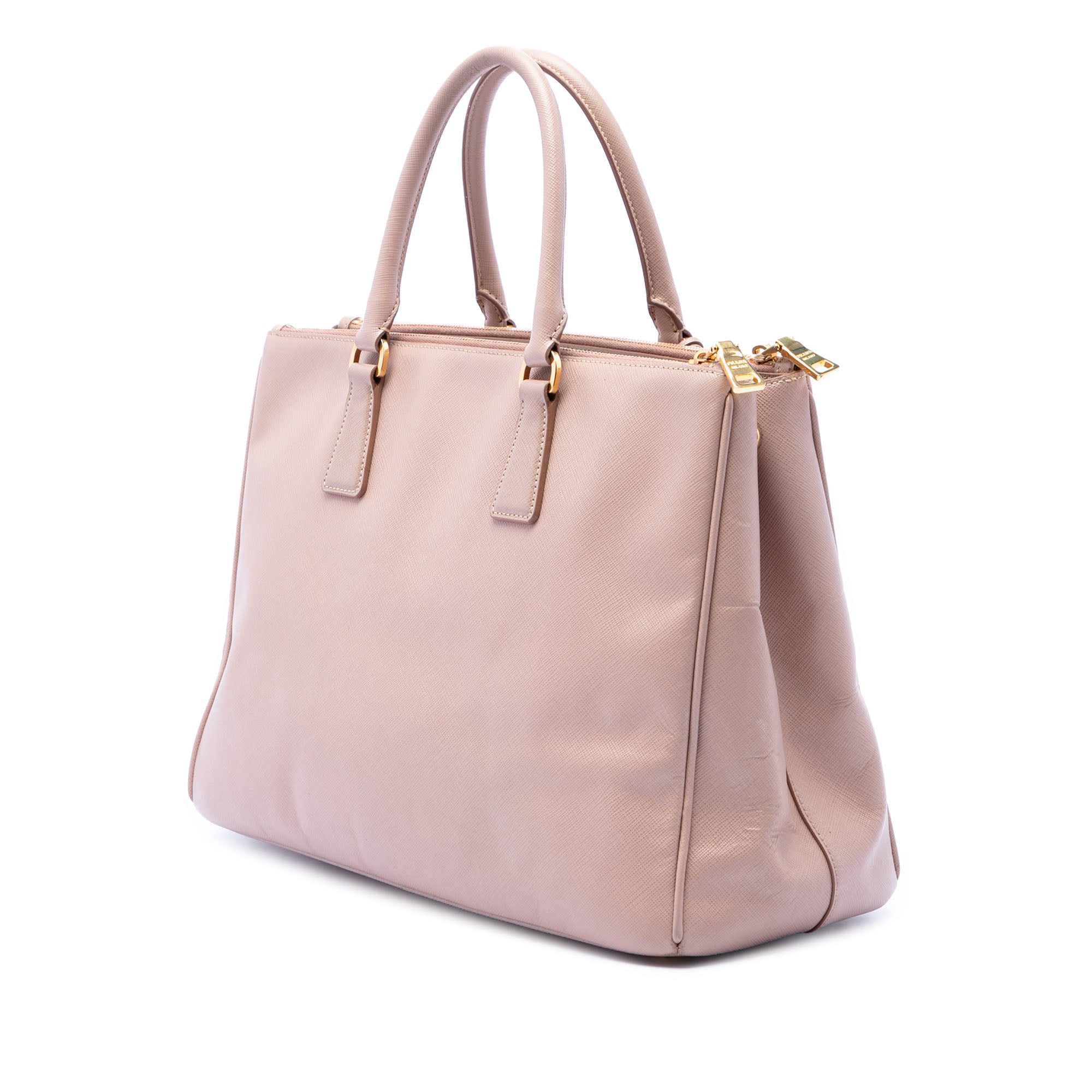 Large Saffiano Lux Galleria Double Zip Satchel - Image 2