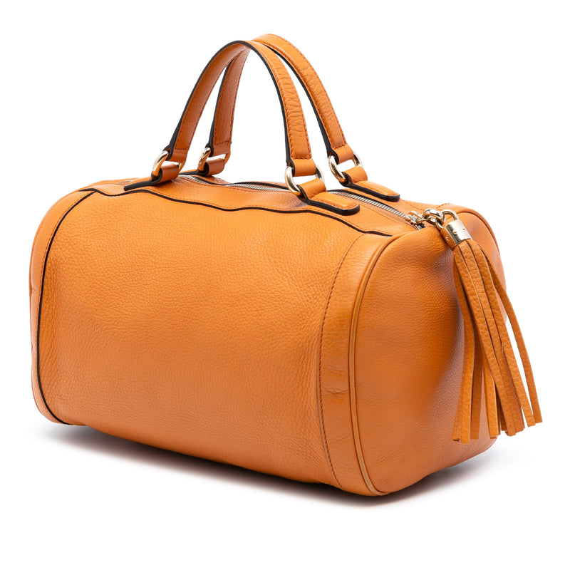 Medium Pebbled Calfskin Soho Boston Bag - Image 2