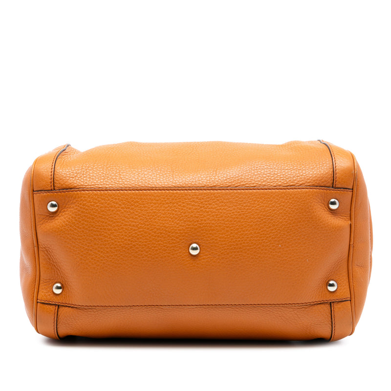 Medium Pebbled Calfskin Soho Boston Bag - Image 3