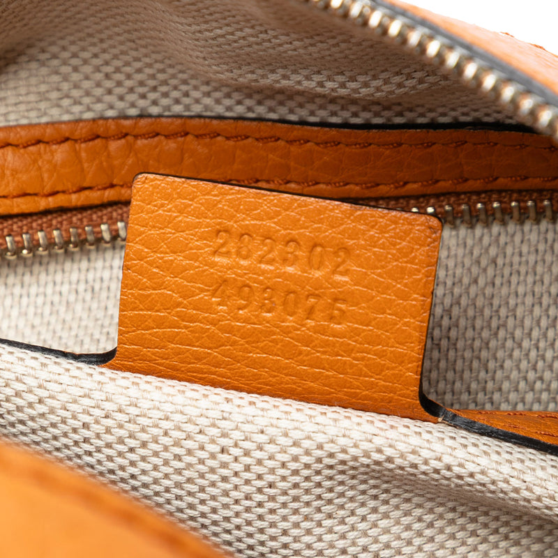 Medium Pebbled Calfskin Soho Boston Bag - Image 6