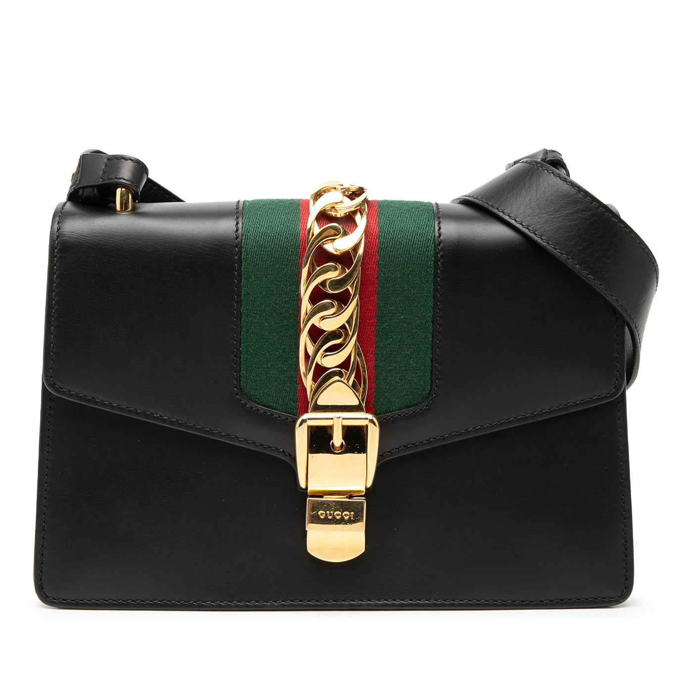 Small Calfskin Web Sylvie Satchel - Image 1