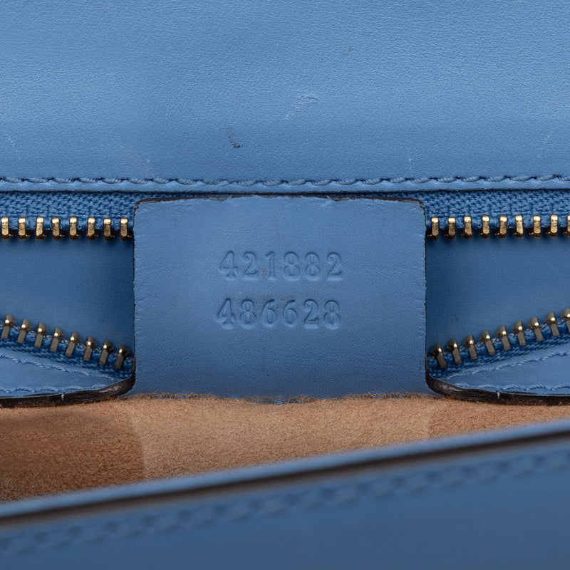 Small Leather Sylvie Web Satchel - Image 6
