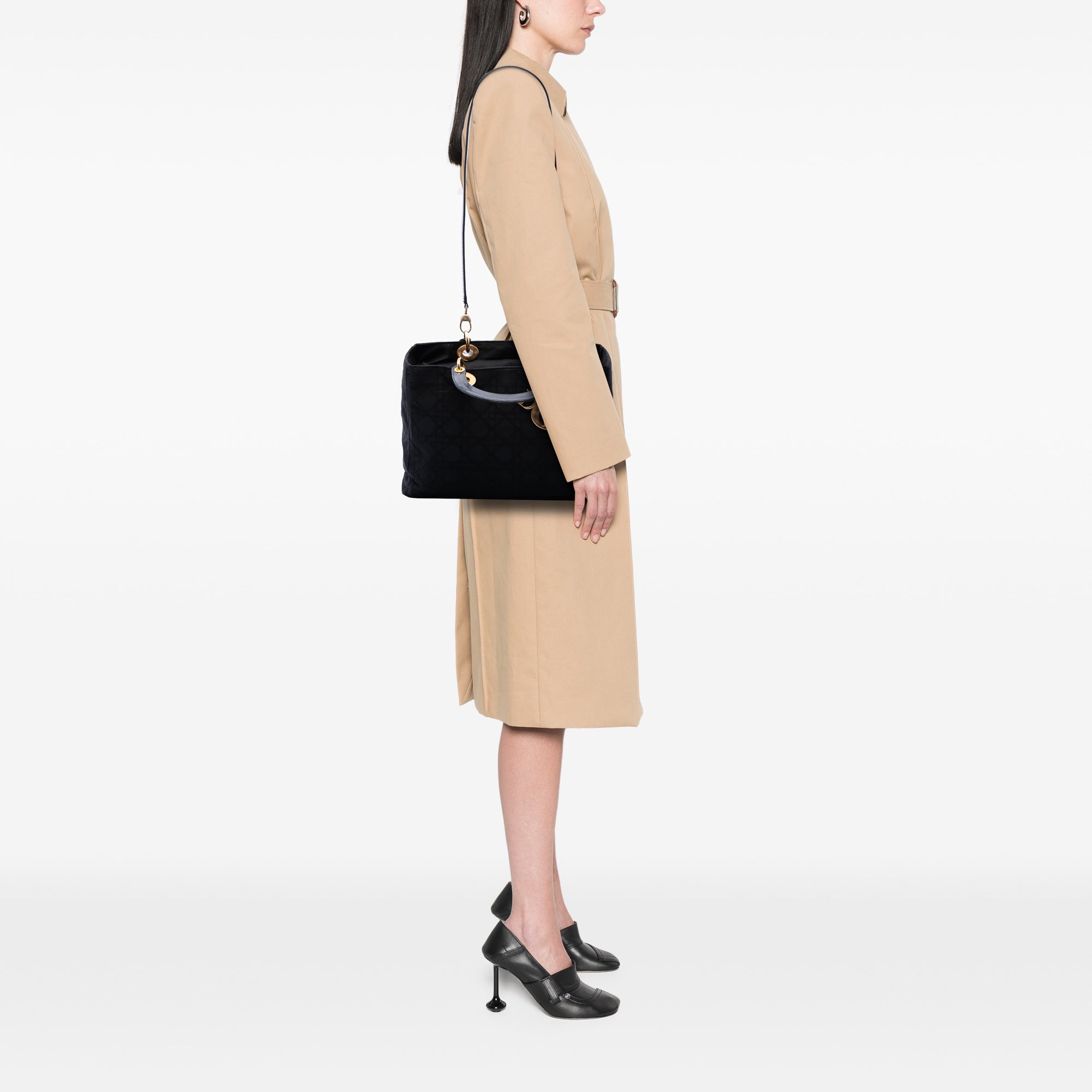 Large Nylon Cannage Lady Dior - Image 6