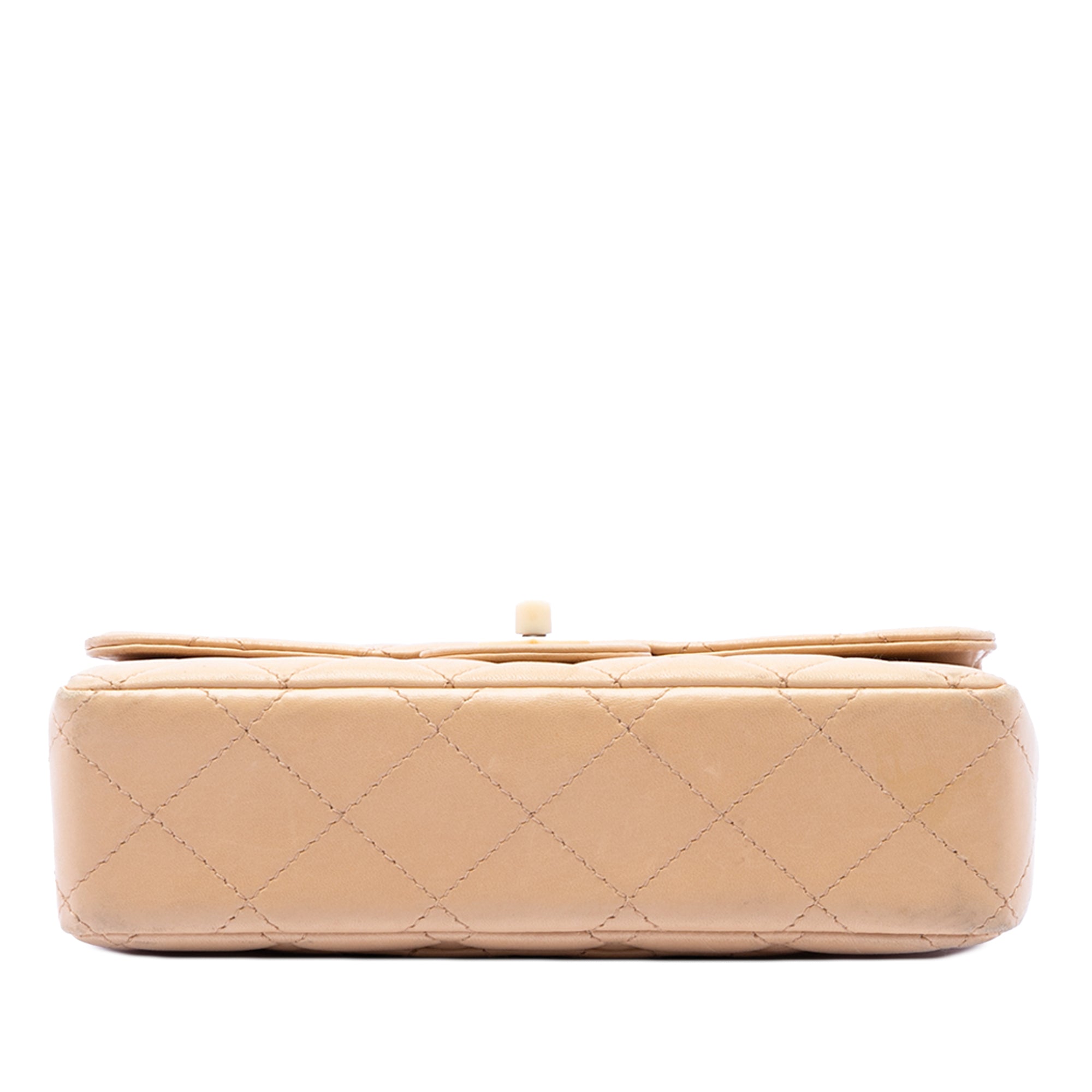 CC Quilted Lambskin Resin Chain Single Flap - Image 3