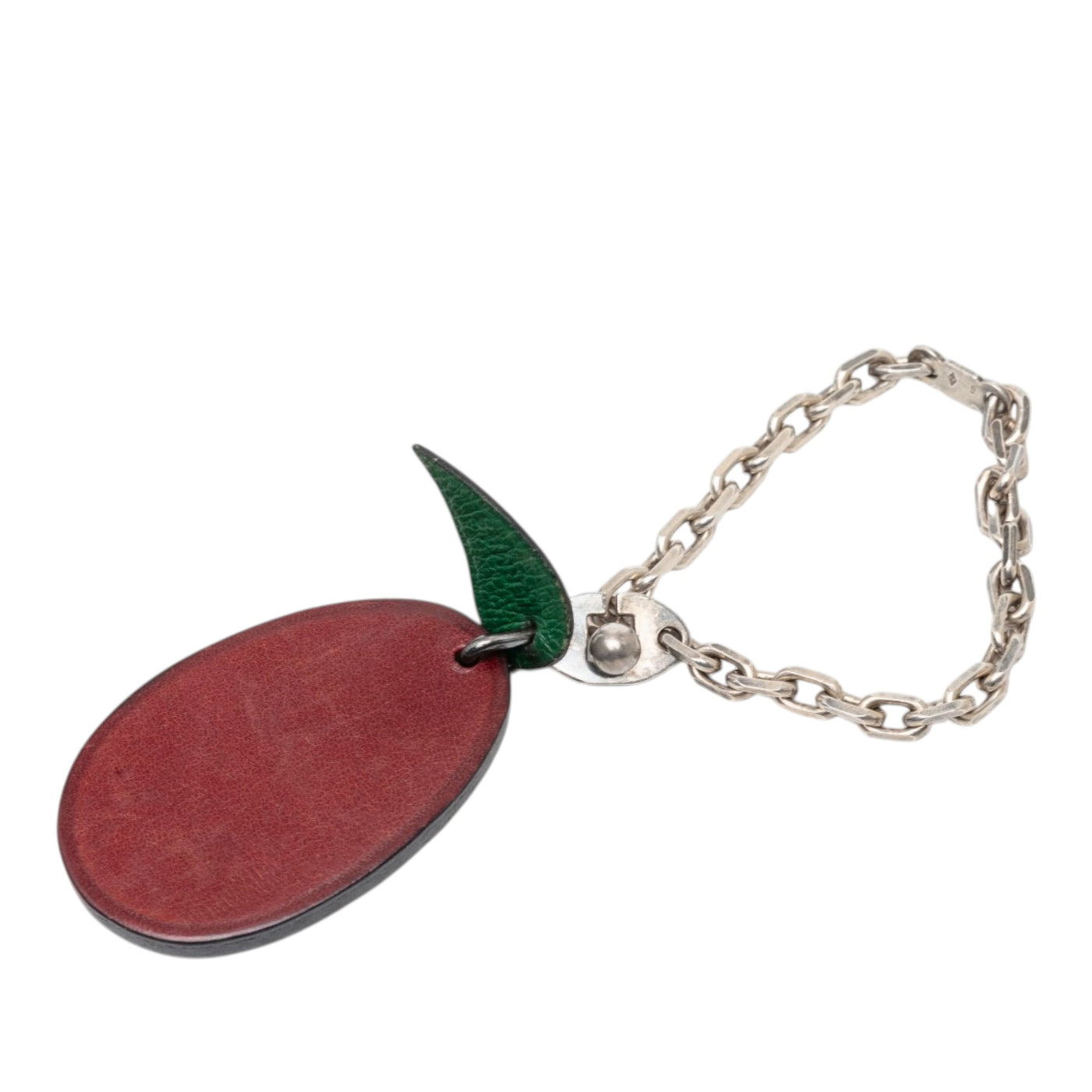 Leather Plum Bag Charm - Image 1