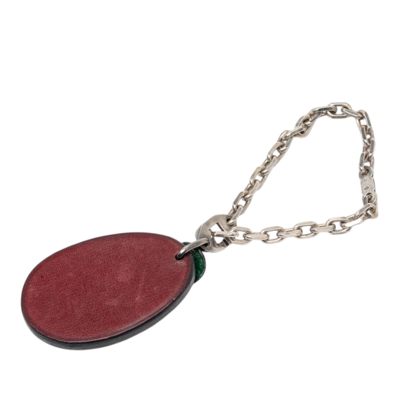 Leather Plum Bag Charm - Image 2