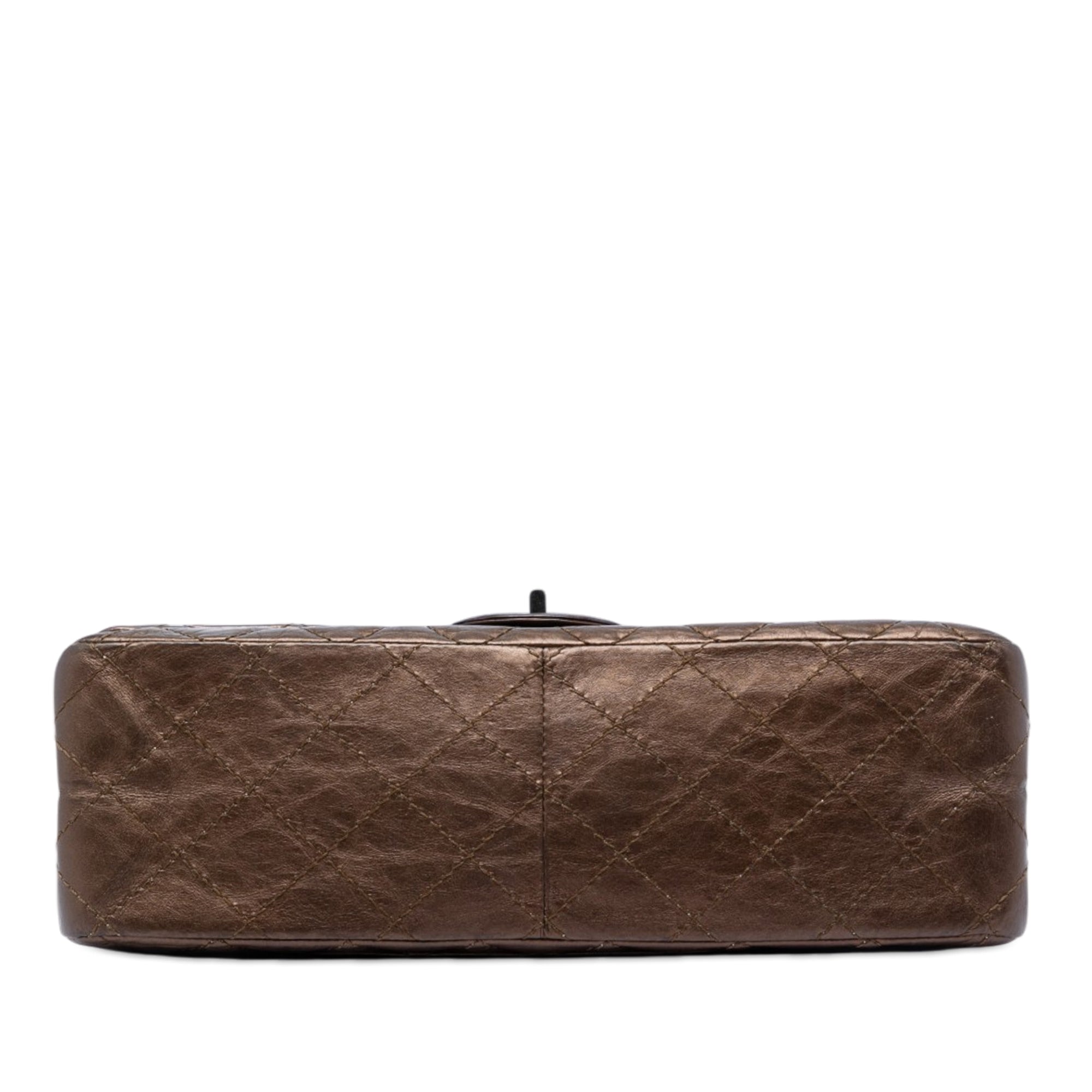 Quilted Metallic Aged Calfskin Reissue 2.55 Double Flap 226 - Image 3