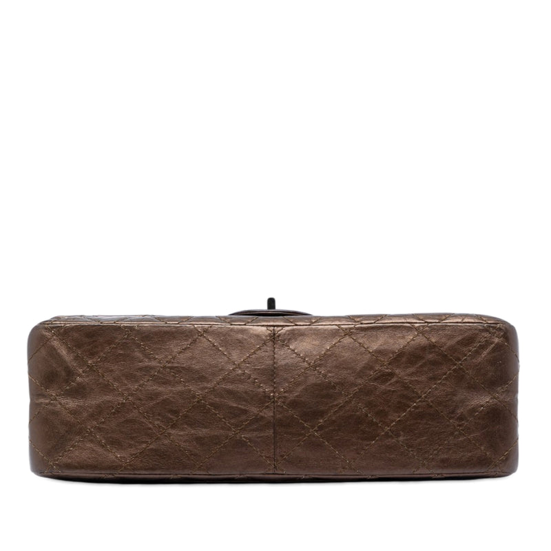Quilted Metallic Aged Calfskin Reissue 2.55 Double Flap 226 - Image 3