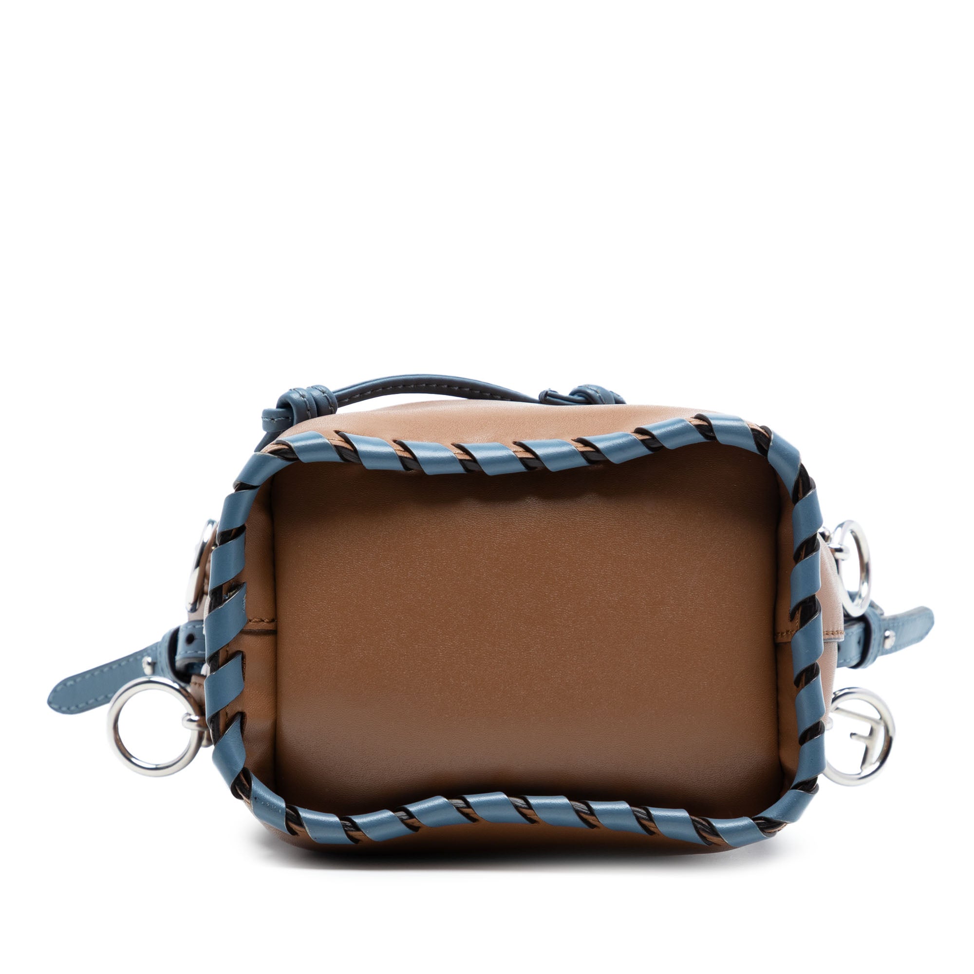 Mini Leather Whipstitch Mon Tresor Bucket Bag - Image 3