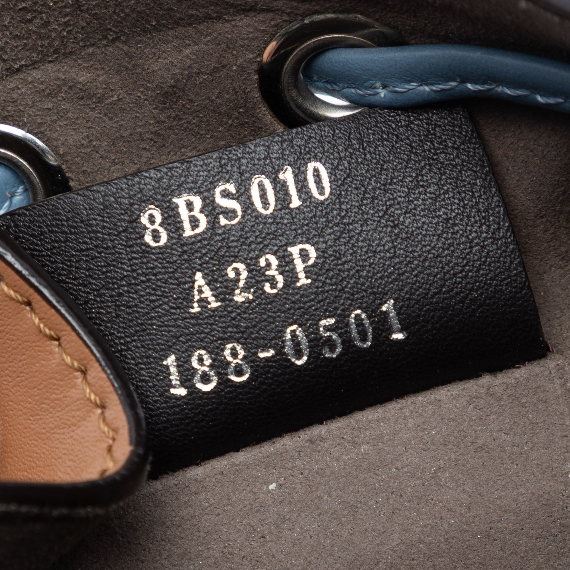 Mini Leather Whipstitch Mon Tresor Bucket Bag - Image 6