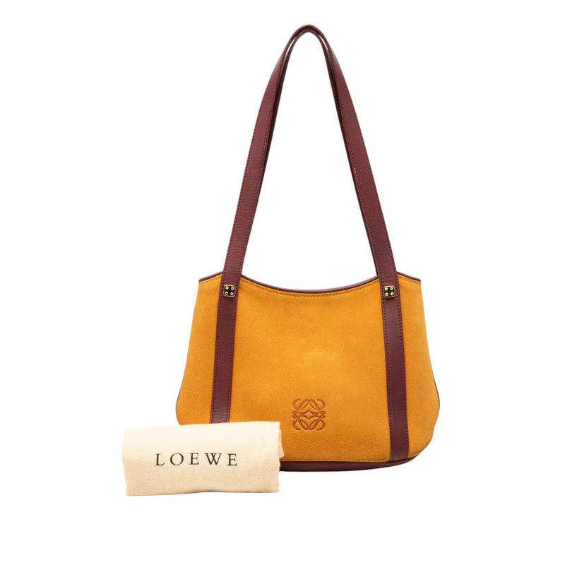 Suede Anagram Shoulder Bag - Image 8