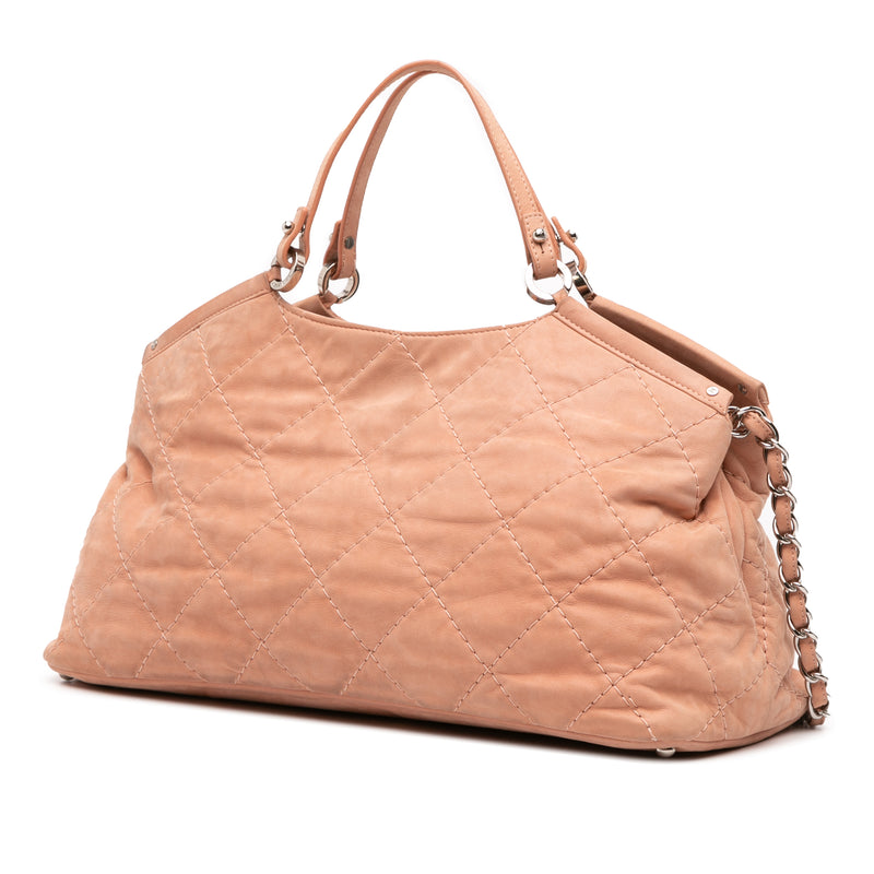 Small Iridescent Calfskin Sea Hit Tote - Image 2