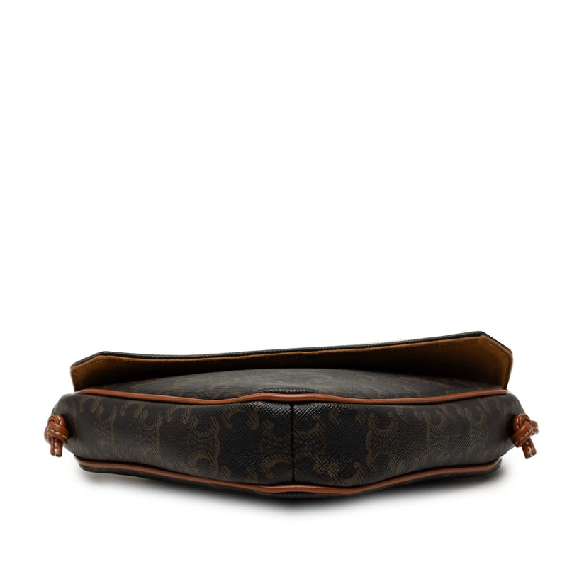 Triomphe Coated Canvas Logo Triangle Crossbody - Image 3