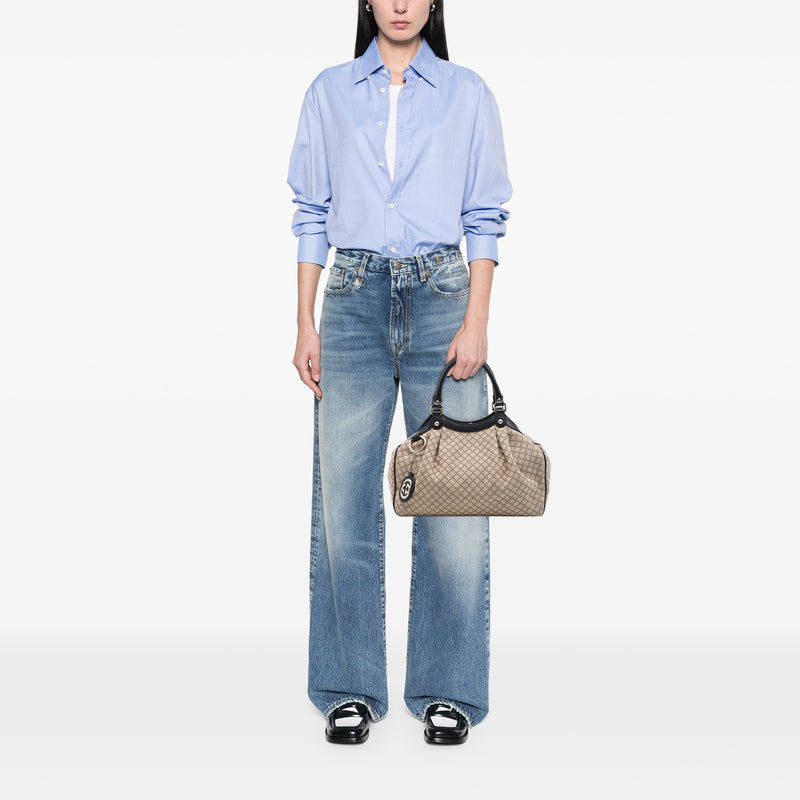 Medium Diamante Canvas Sukey Tote - Image 6