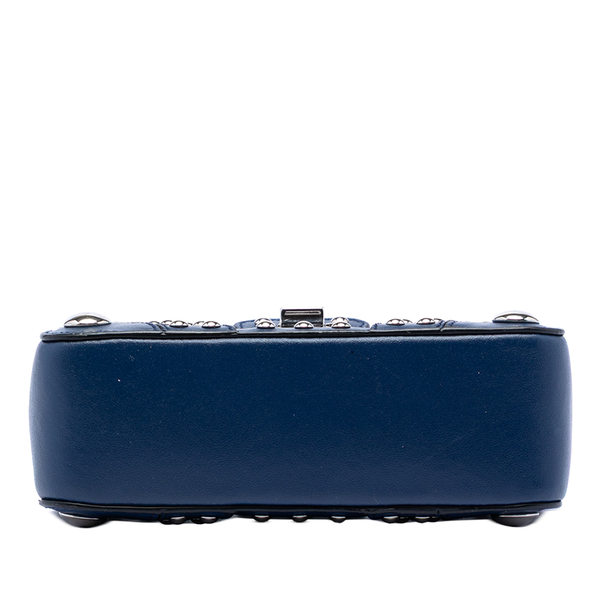 City Calfskin Studded Elektra Turn Lock Clutch - Image 3