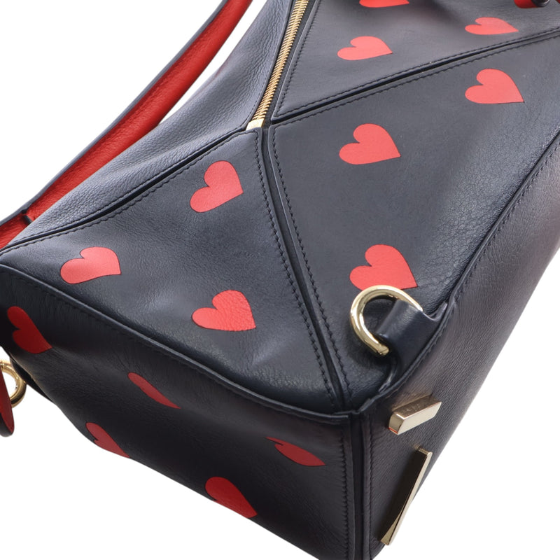 Small Calfskin Heart Puzzle Satchel - Image 10
