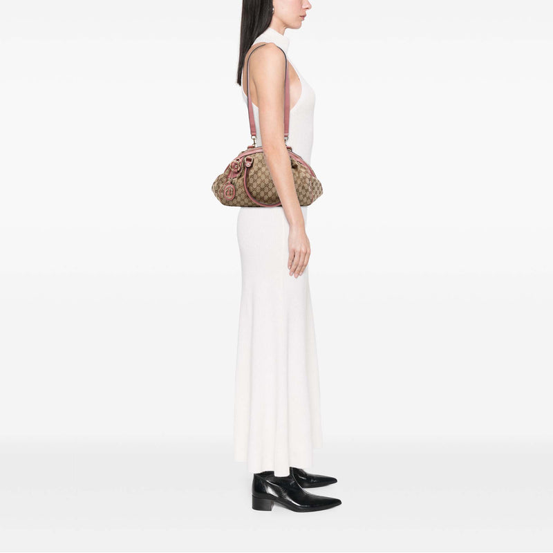 GG Canvas Sukey Satchel - Image 6