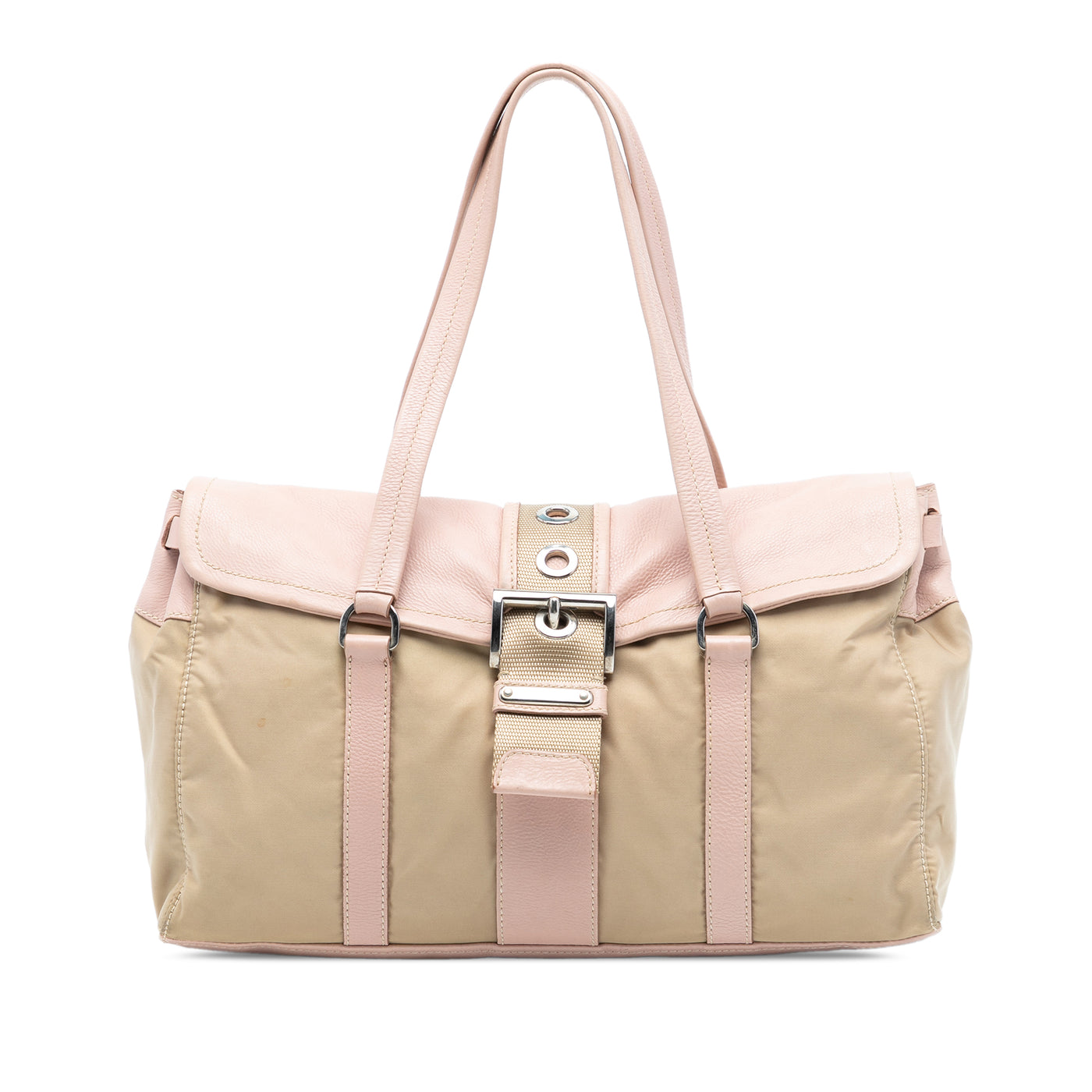 Vitello Trimmed Tessuto Shoulder Bag - Image 1