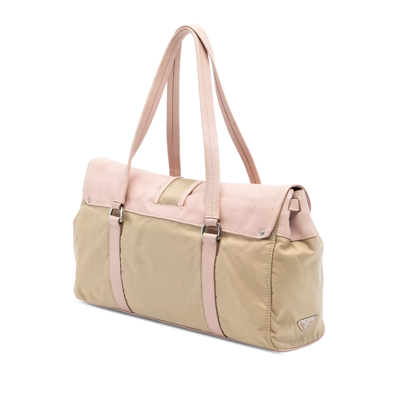 Vitello Trimmed Tessuto Shoulder Bag - Image 2