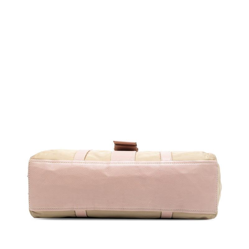 Vitello Trimmed Tessuto Shoulder Bag - Image 3