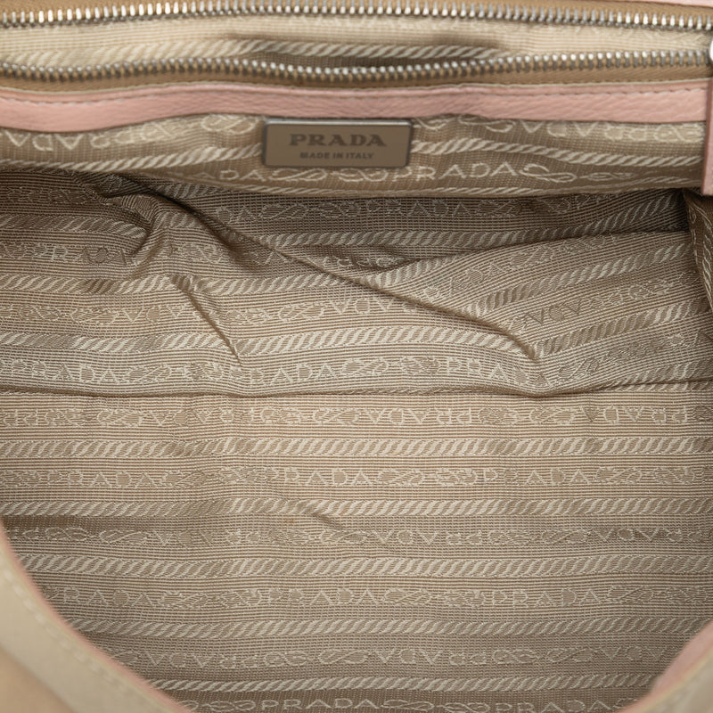 Vitello Trimmed Tessuto Shoulder Bag - Image 4