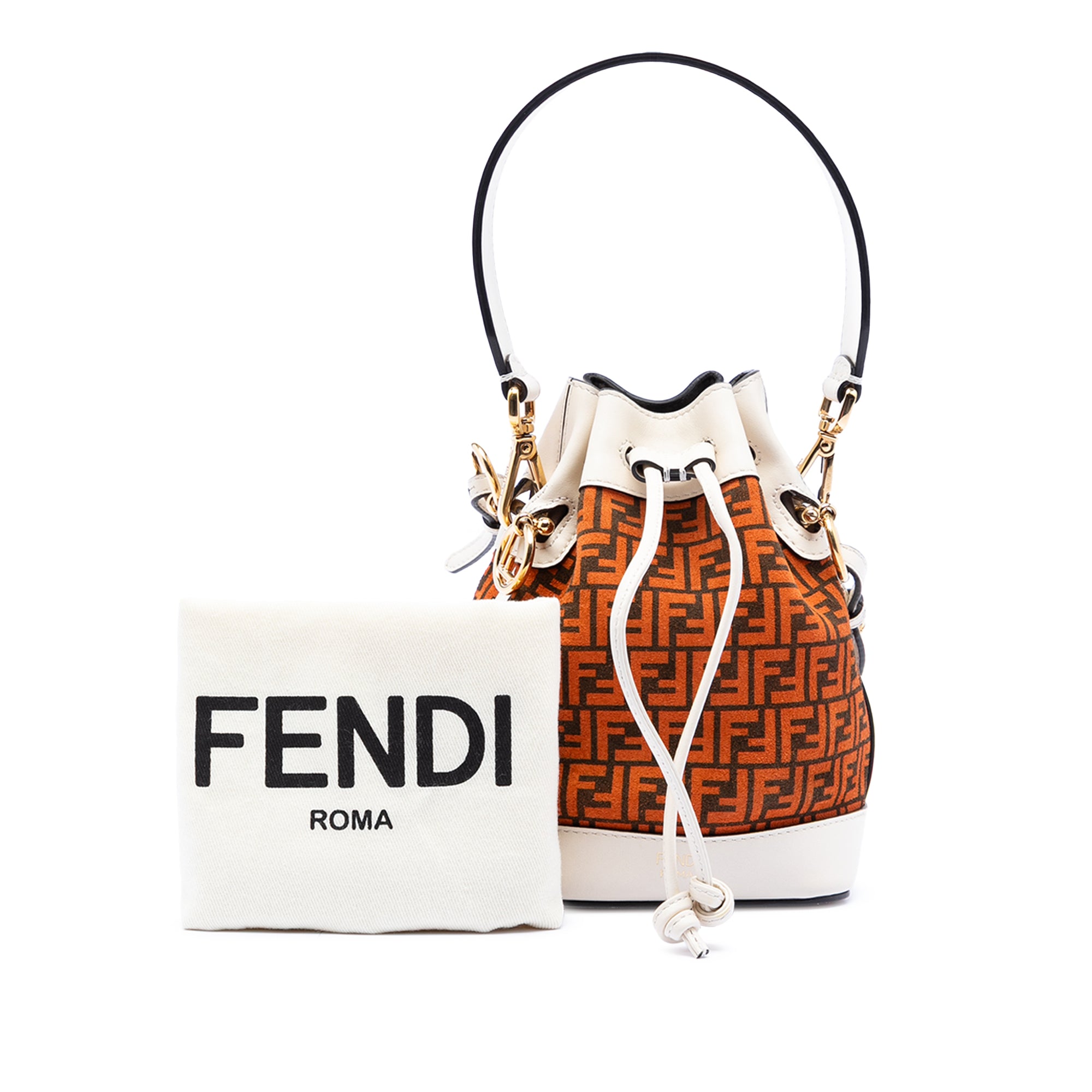 Mini Zucca Suede Mon Tresor Bucket Bag - Image 8