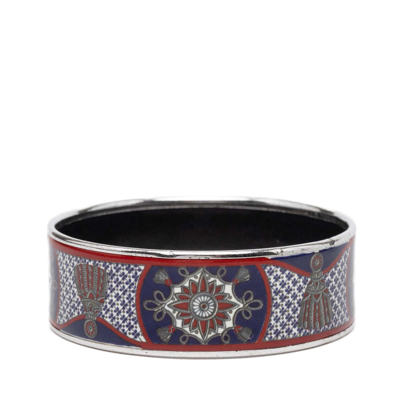 Wide Passementerie Enamel Bangle 65 - Image 3