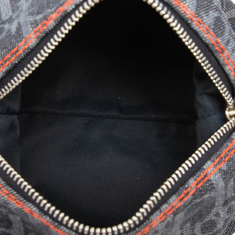Oblique Denim Flight Cosmetic Pouch - Image 4