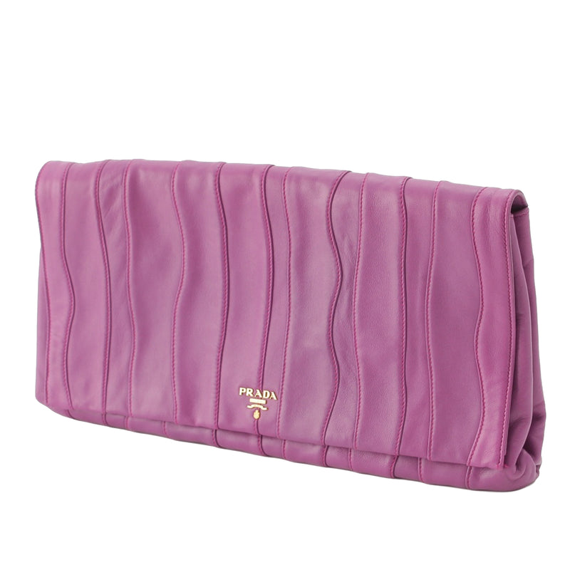 Nappa Waves Stripe Clutch - Image 12