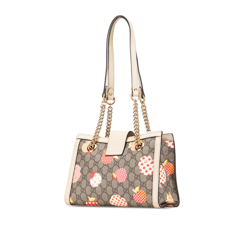 Small GG Supreme Apple Heart Padlock Tote - Image 2