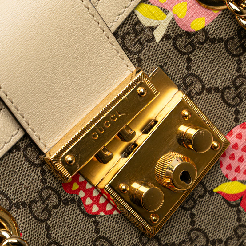 Small GG Supreme Apple Heart Padlock Tote - Image 8