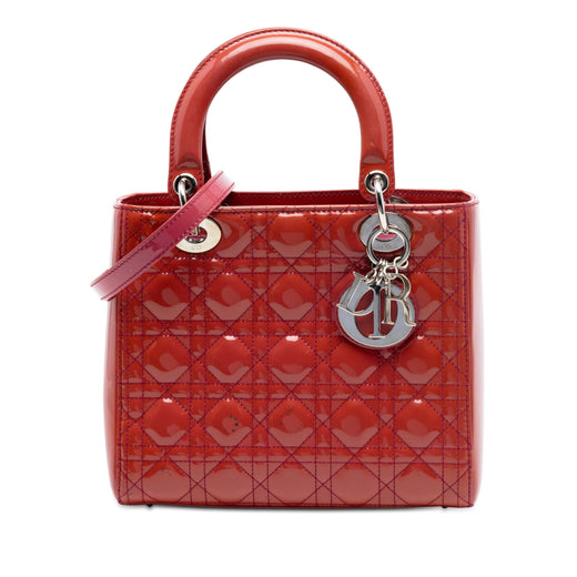 Medium Patent Cannage Lady Dior - Image 1