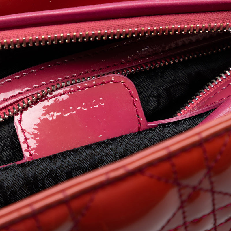 Medium Patent Cannage Lady Dior - Image 6