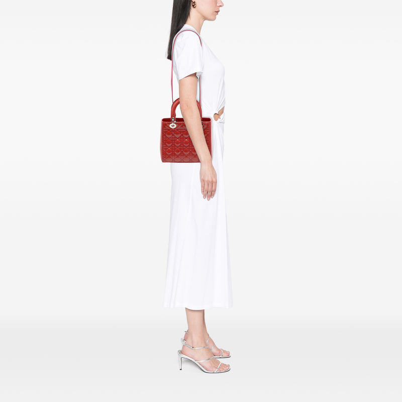 Medium Patent Cannage Lady Dior - Image 7