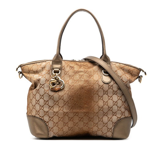 GG Lurex Heart Bit Satchel - Image 1