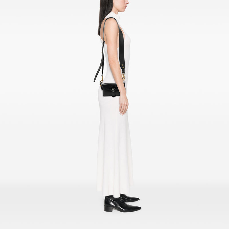 Mini Leather D Bee Saddle Bag - Image 7