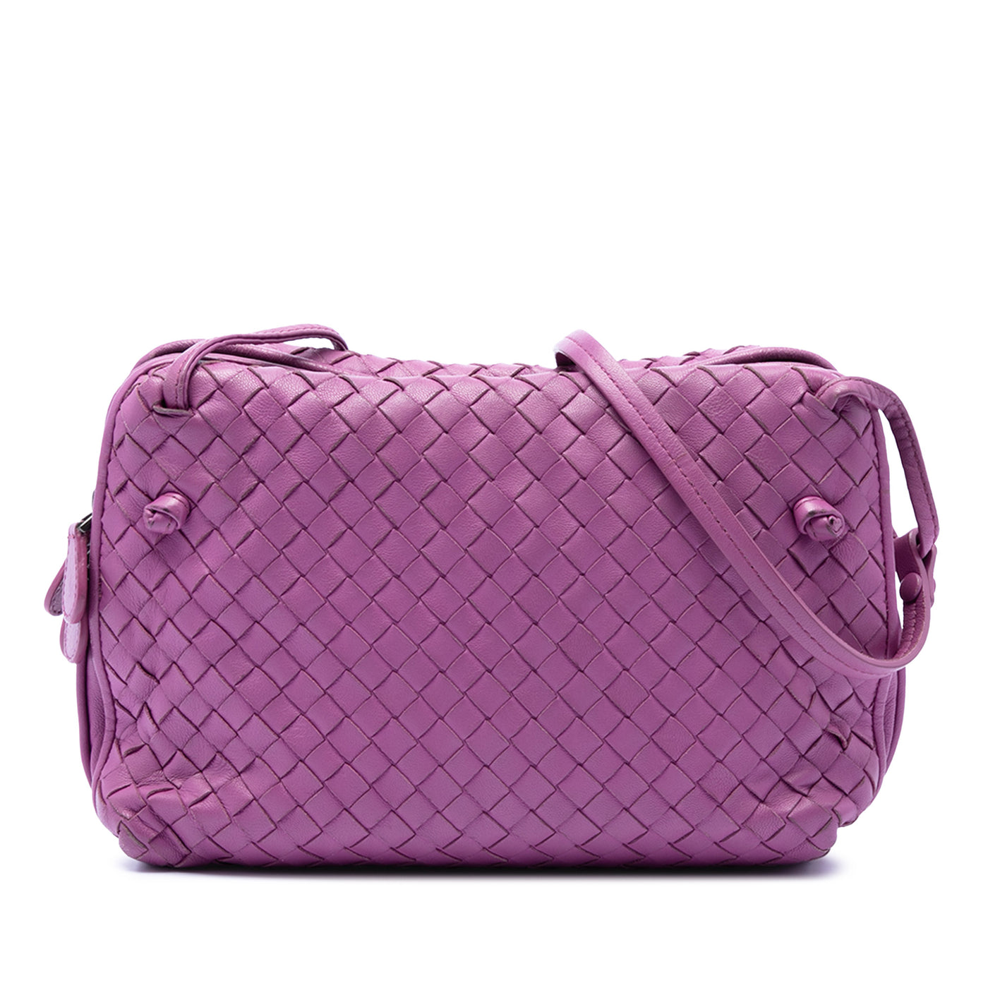 Nappa Intrecciato Nodini Double Zip Crossbody - Image 1