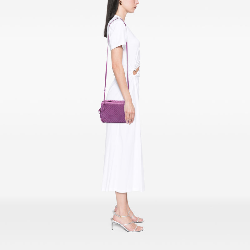 Nappa Intrecciato Nodini Double Zip Crossbody - Image 6