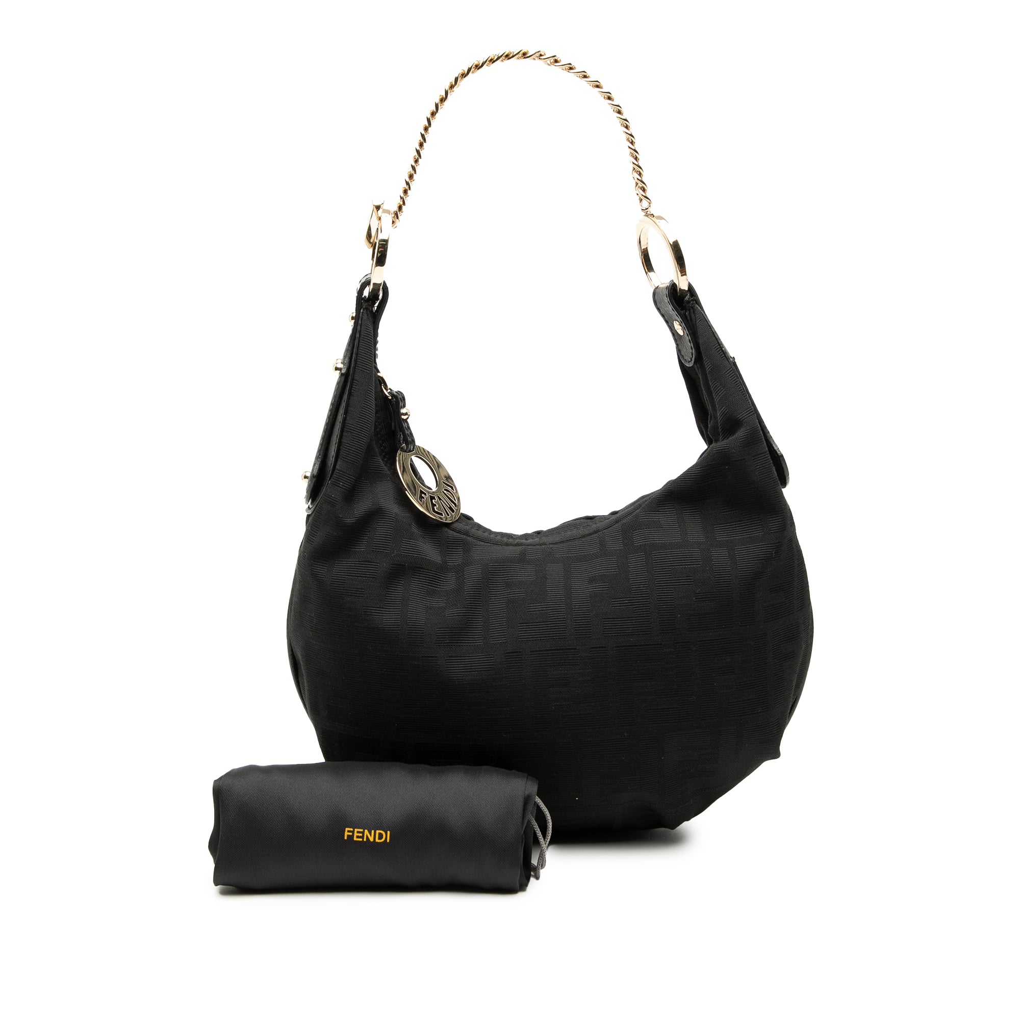 Zucca Canvas Chef Chain Hobo Bag - Image 8