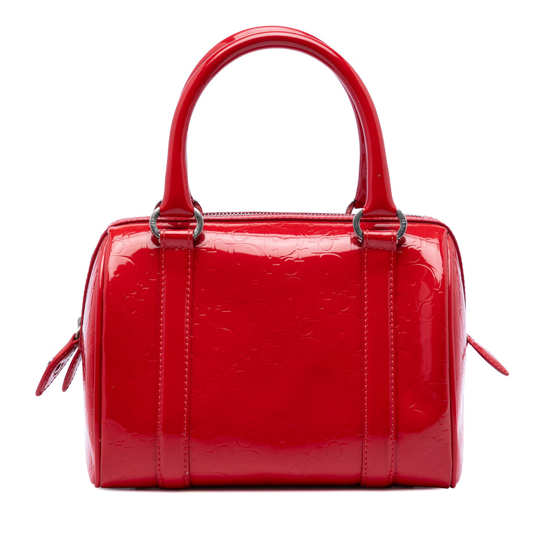 Oblique Patent Boston Bag