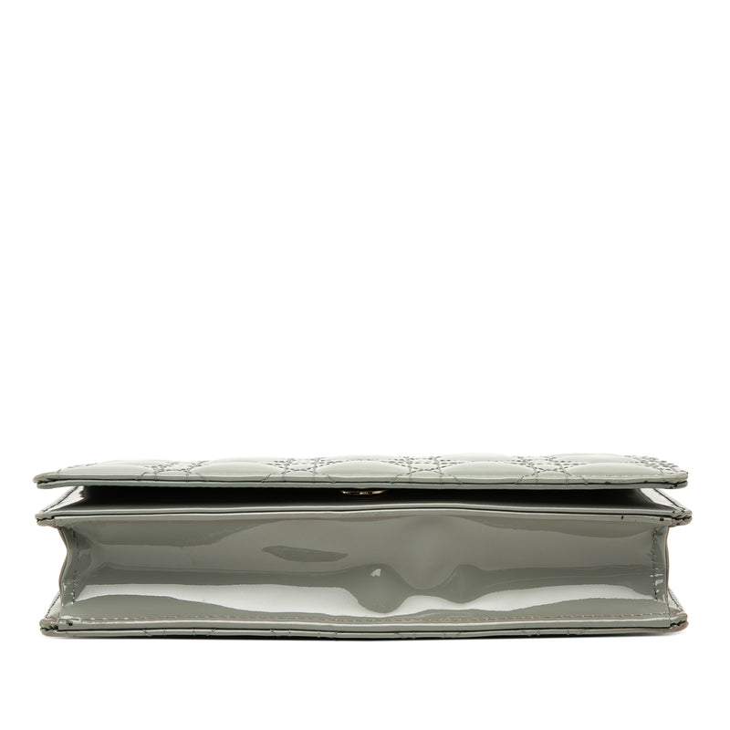 Patent Cannage Lady Dior Wallet On Chain - Image 3