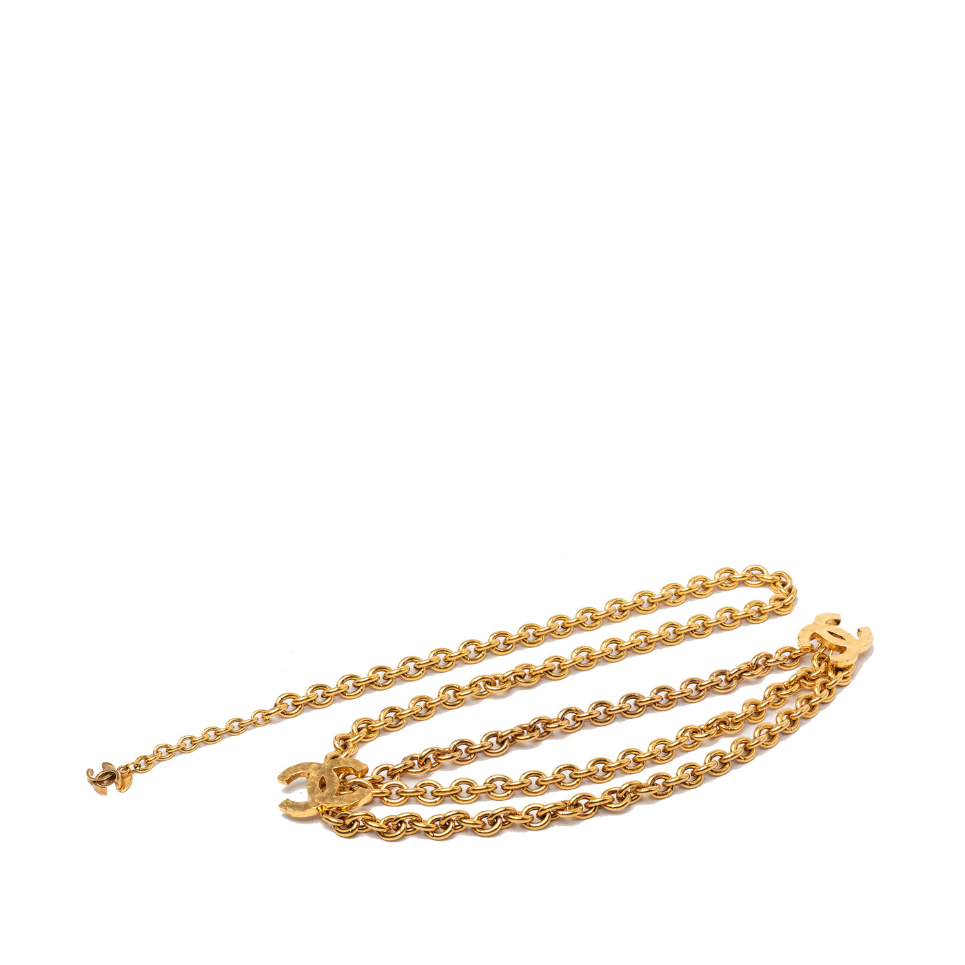 CC Gold Plated Triple Chain Belt - Image 1