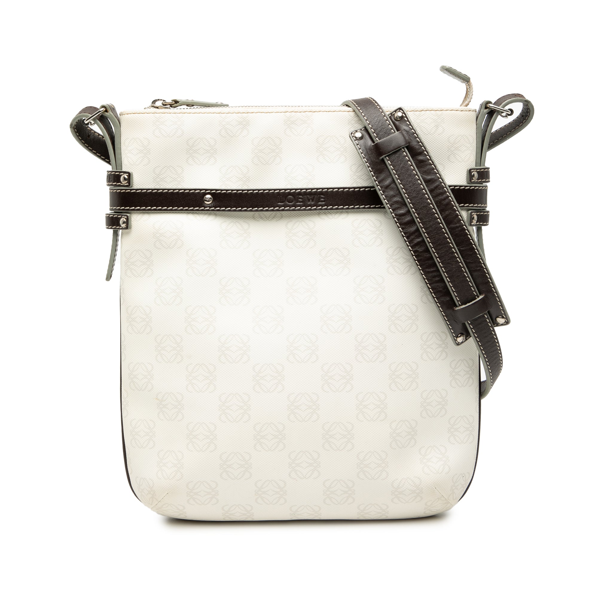 Anagram Coated Canvas Crossbody - Image 1