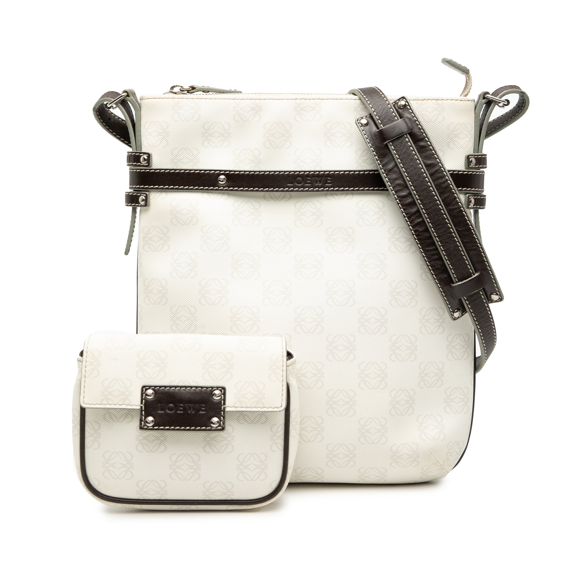 Anagram Coated Canvas Crossbody - Image 8