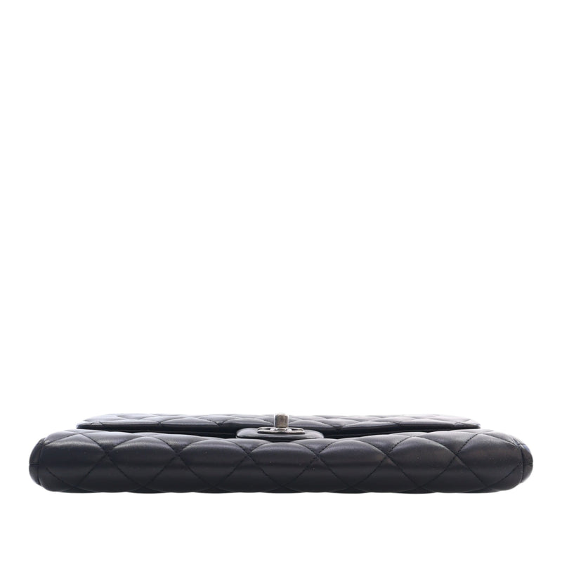 CC Quilted Lambskin Flap Clutch with Chain - Image 5